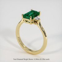 2.29 Ct. Emerald Ring, 18K Yellow Gold 2