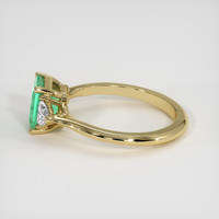 1.22 Ct. Emerald Ring, 18K Yellow Gold 4
