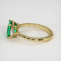 1.52 Ct. Emerald Ring, 18K Yellow Gold 4