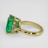 4.51 Ct. Emerald Ring, 18K Yellow Gold 4