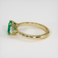 1.21 Ct. Emerald Ring, 18K Yellow Gold 4