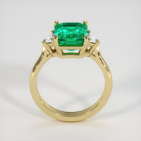 3.29 Ct. Emerald Ring, 18K Yellow Gold 3