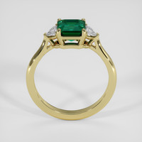 1.25 Ct. Emerald Ring, 18K Yellow Gold 3
