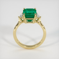 3.75 Ct. Emerald Ring, 18K Yellow Gold 3