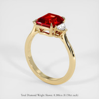 3.01 Ct. Ruby Ring, 18K Yellow Gold 2