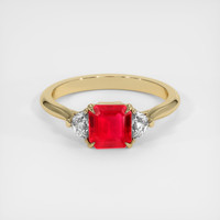 1.22 Ct. Ruby Ring, 18K Yellow Gold 1