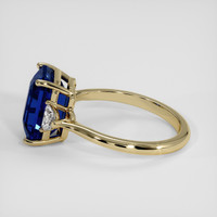 5.08 Ct. Blue Sapphire Ring, 18K Yellow Gold 4