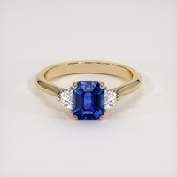 1.83 Ct. Blue Sapphire Ring, 18K Yellow Gold 1
