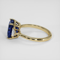 4.02 Ct. Blue Sapphire Ring, 18K Yellow Gold 4