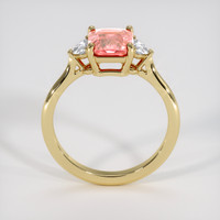 1.68 Ct. Padparadscha Sapphire Ring, 18K Yellow Gold 3