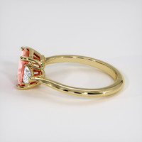 1.68 Ct. Padparadscha Sapphire Ring, 18K Yellow Gold 4