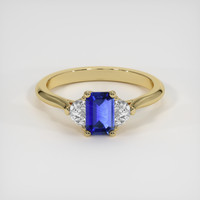 0.53 Ct. Sapphire Ring, 18K Yellow Gold 1