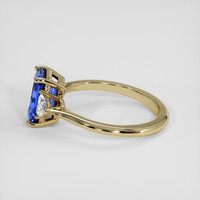 2.27 Ct. Blue Sapphire Ring, 18K Yellow Gold 4