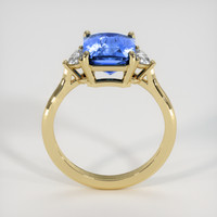 4.03 Ct. Blue Sapphire Ring, 18K Yellow Gold 3