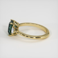 2.65 Ct. Green Sapphire Ring, 18K Yellow Gold 4