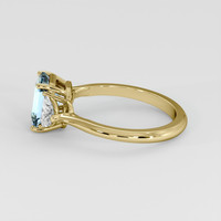 2.07 Ct. Blue Sapphire Ring, 18K Yellow Gold 4