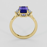 2.42 Ct. Blue Sapphire Ring, 18K Yellow Gold 3