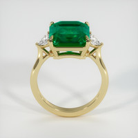 5.22 Ct. Emerald Ring, 18K Yellow Gold 3