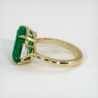 5.22 Ct. Emerald Ring, 18K Yellow Gold 4