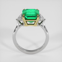 5.07 Ct. Emerald Ring, 18K Yellow & White 3
