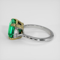 5.07 Ct. Emerald Ring, 18K Yellow & White 4