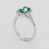 1.90 Ct. Emerald Ring, Platinum 950 2