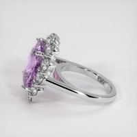 11.87 Ct. Purplish Pink Sapphire Ring, Platinum 950 4