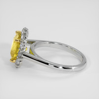 4.66 Ct. Yellow Sapphire Ring, Platinum 950 4