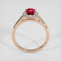 1.54 Ct. Ruby Ring, 18K Rose Gold 3
