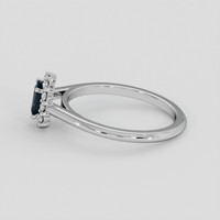 0.55 Ct. Alexandrite Ring, 14K White Gold 4