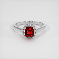 1.65 Ct. Ruby Ring, 14K White Gold 1