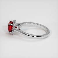 1.65 Ct. Ruby Ring, 14K White Gold 4