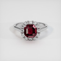 2.03 Ct. Ruby Ring, 14K White Gold 1