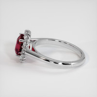 2.03 Ct. Ruby Ring, 14K White Gold 4
