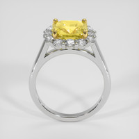 4.66 Ct. Yellow Sapphire Ring, 14K White Gold 3