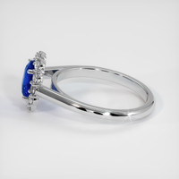 1.15 Ct. Sapphire Ring, 14K White Gold 4