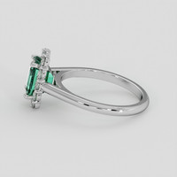 1.90 Ct. Emerald Ring, 18K White Gold 4