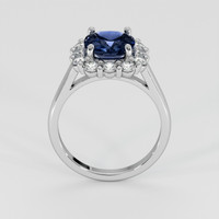3.08 Ct. Blue Spinel Ring, 18K White Gold 3