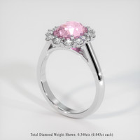 3.04 Ct. Sapphire Ring, 18K White Gold 2