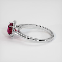 2.06 Ct. Ruby Ring, 18K White Gold 4