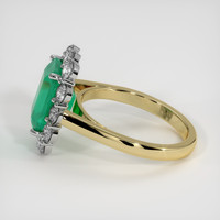 2.96 Ct. Emerald Ring, 18K White & Yellow 4