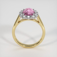 3.04 Ct. Pink Sapphire Ring, 18K White & Yellow 3