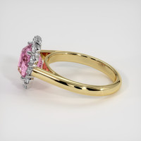 3.04 Ct. Pink Sapphire Ring, 18K White & Yellow 4