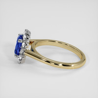 1.30 Ct. Blue Sapphire Ring, 18K White & Yellow 4