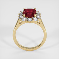 2.70 Ct. Red Garnet Ring, 10K Yellow Gold 3