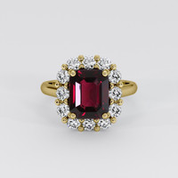 4.08 Ct. Gemstone Ring, 14K Yellow Gold 1