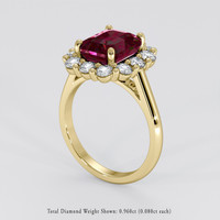 4.08 Ct. Gemstone Ring, 14K Yellow Gold 2