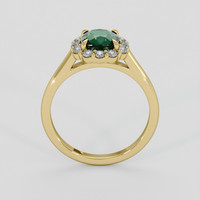 1.46 Ct. Bluish Green Sapphire Ring, 14K Yellow Gold 3