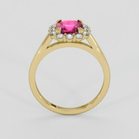 2.51 Ct. Pink Sapphire Ring, 14K Yellow Gold 3