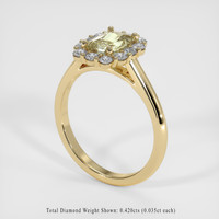 1.31 Ct. Sapphire Ring, 14K Yellow Gold 2